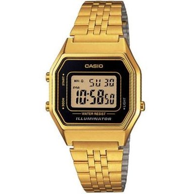 RELOJ CASIO MUJER DIGITAL LA680WGA-1D DORADO