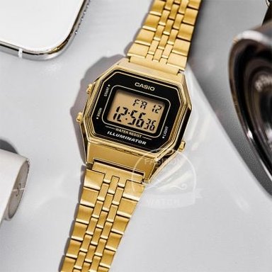 RELOJ CASIO MUJER DIGITAL LA680WGA-1D DORADO - 3