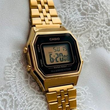 RELOJ CASIO MUJER DIGITAL LA680WGA-1D DORADO - 4