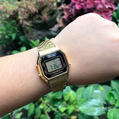 RELOJ CASIO MUJER DIGITAL LA680WGA-1D DORADO - 6