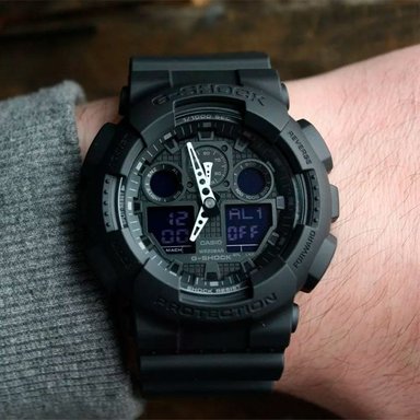 RELOJ CASIO G-SHOCK HOMBRE ANÁLOGO GA-100-1A1 - 3