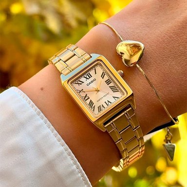 RELOJ CASIO LTP-V007G-9B OLD MONEY AESTHETIC - 3