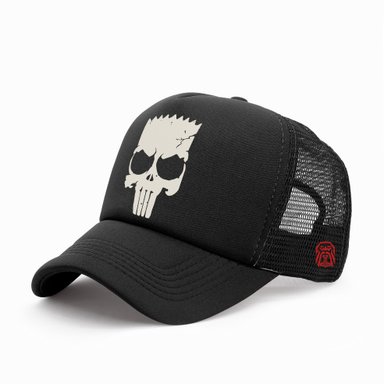 GORRA TRUCKER PARODIA BART PUNISHER 01