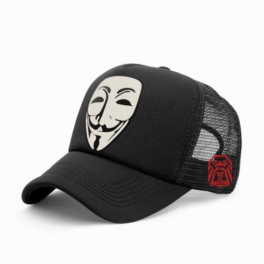 GORRA TRUCKER LOGO ANONIMUS 01