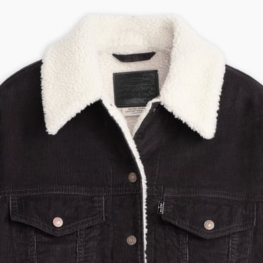 CASACA ALGODÓN MUJER LEVI'S NEGRO 90S SHERPA TRUCKER LEVIS A4435-0050 - 3