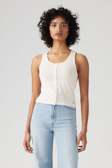 POLO MUJER DRY GOODS POINTELLE TANK BEIGE LEVIS 001ID-0000