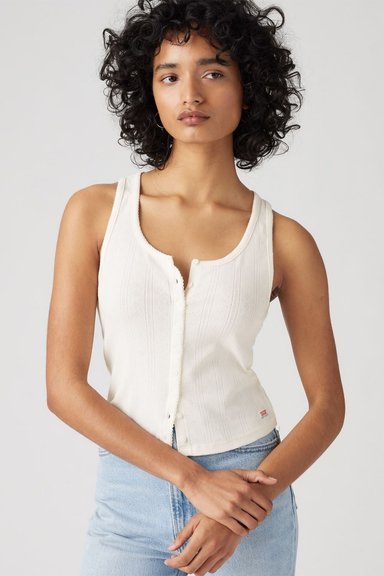 POLO MUJER DRY GOODS POINTELLE TANK BEIGE LEVIS 001ID-0000 - 3