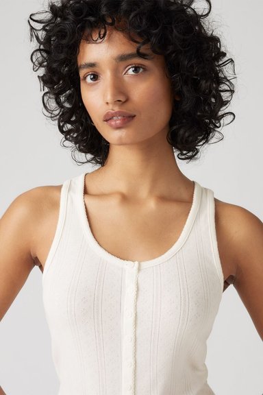 POLO MUJER DRY GOODS POINTELLE TANK BEIGE LEVIS 001ID-0000 - 4