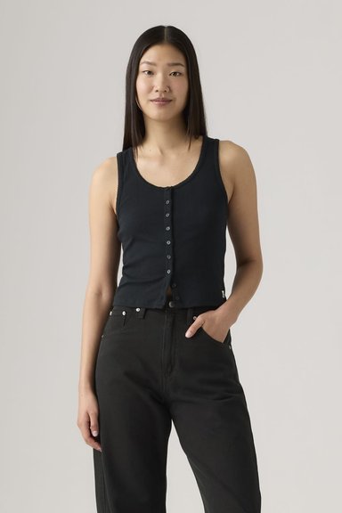 POLO MUJER DRY GOODS POINTELLE TANK NEGRO LEVIS 001ID-0004