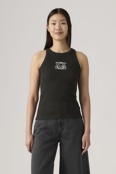 POLO MUJER GR ESSENTIAL RACER TANK NEGRO LEVIS 003QP-0004