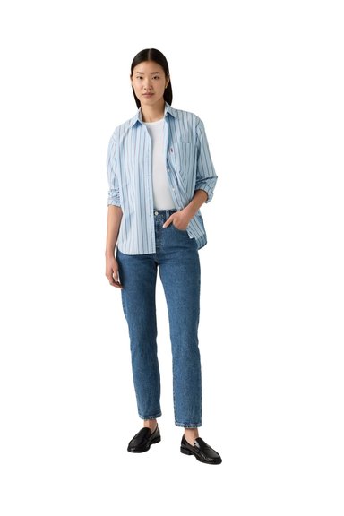JEANS MUJER 501 CROP AZUL LEVIS 36200-0378 - 4
