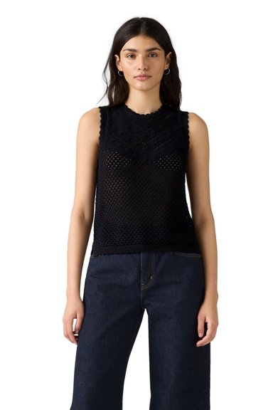 CHOMPA MUJER ADRIENNE CROCHET TANK NEGRO LEVIS 0040R-0001