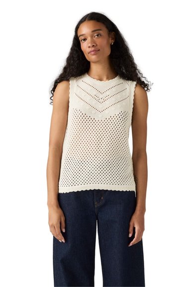 CHOMPA MUJER ADRIENNE CROCHET TANK BLANCO LEVIS 0040R-0000