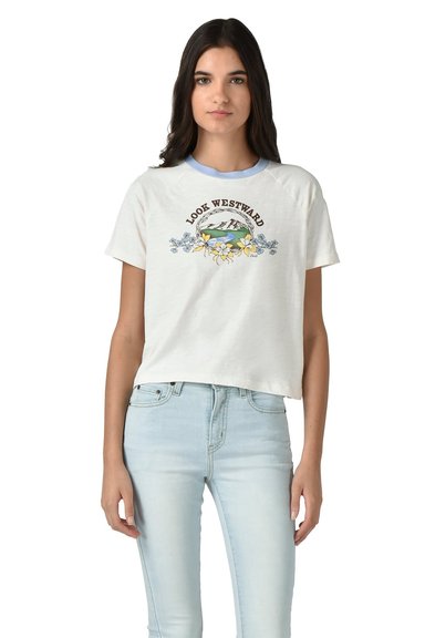 POLO MUJER GRAPHIC GAME DAY TEE BLANCO LEVIS A8809-0019