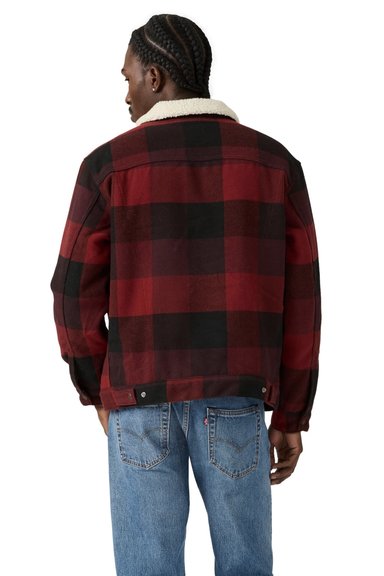 CASACA HOMBRE RELAXED FIT PLAID CAFÉ LEVIS A6030-0011 - 2