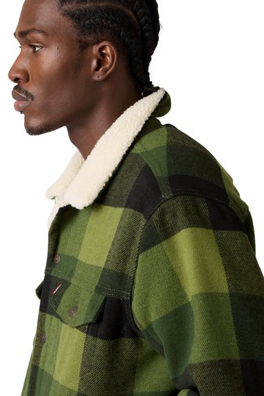 CASACA HOMBRE RELAXED FIT PLAID VERDE LEVIS A6030-0010 - 4