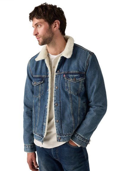 CASACA HOMBRE TYPE 3 SHERPA TRUCKER AZUL LEVIS 16365-0292 - 3