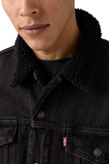 CASACA HOMBRE TYPE 3 SHERPA TRUCKER NEGRO LEVIS 16365-0291 - 3