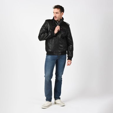 CASACA HOMBRE MILITARY BOMBER NEGRO LEVIS 59491-0565 - 4