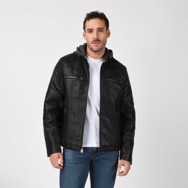 CASACA HOMBRE CUT RACER HOOD NEGRO LEVIS 59491-0563 - 1