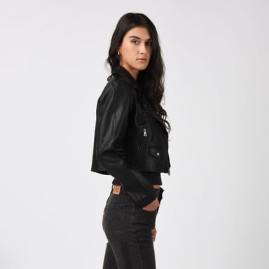 CASACA MUJER CROPPED MOTO NEGRO LEVIS 59544-0712 - 2