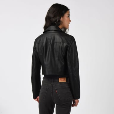 CASACA MUJER CROPPED MOTO NEGRO LEVIS 59544-0712 - 3