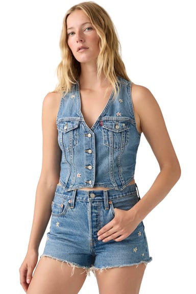 CASACA MUJER RACER VEST AZUL LEVIS 005NN-0001 - 3