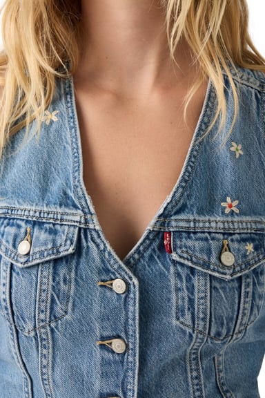 CASACA MUJER RACER VEST AZUL LEVIS 005NN-0001 - 4