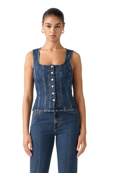 CASACA MUJER SCULPTED TOP AZUL LEVIS 005O3-0001