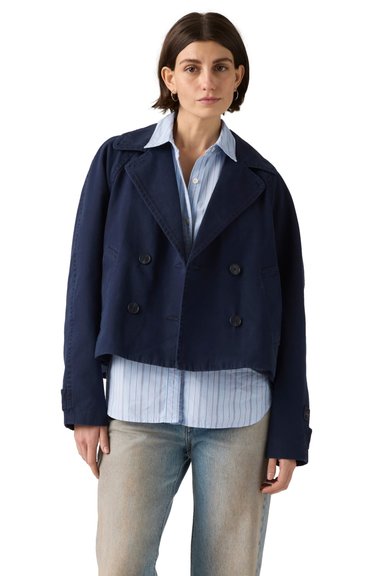 CASACA MUJER BREE CROP SWING TRENCH AZUL LEVIS 005AO-0003