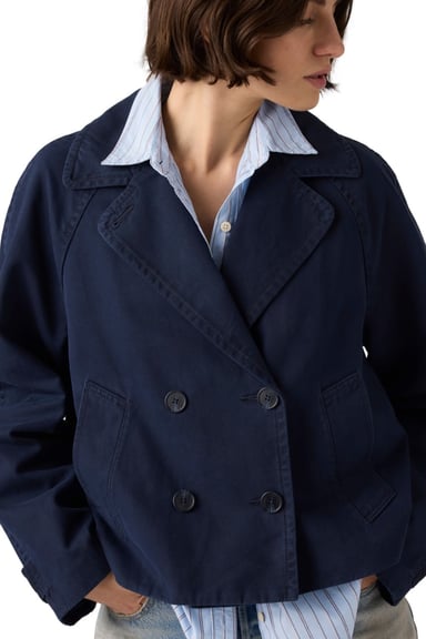 CASACA MUJER BREE CROP SWING TRENCH AZUL LEVIS 005AO-0003 - 3