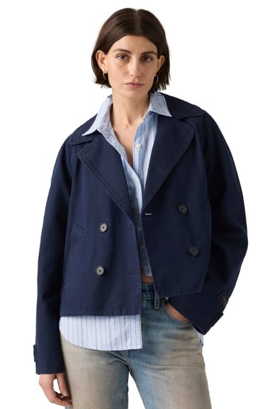 CASACA MUJER BREE CROP SWING TRENCH AZUL LEVIS 005AO-0003 - 4