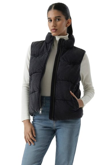 CASACA MUJER WESTERN PUFFER VEST NEGRO LEVIS 59544-0727 - 5