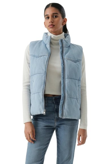 CASACA MUJER WESTERN PUFFER VEST AZUL LEVIS 59544-0726 - 1