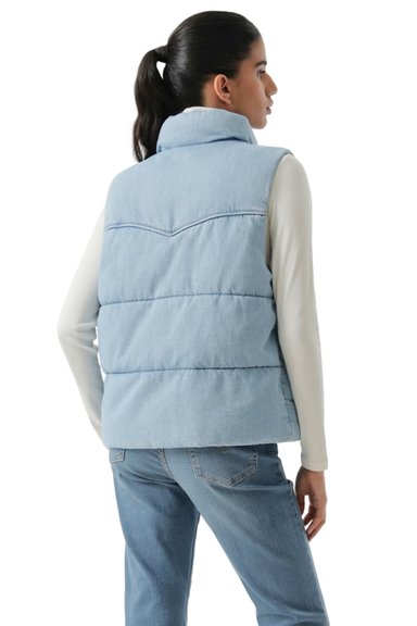 CASACA MUJER WESTERN PUFFER VEST AZUL LEVIS 59544-0726 - 3