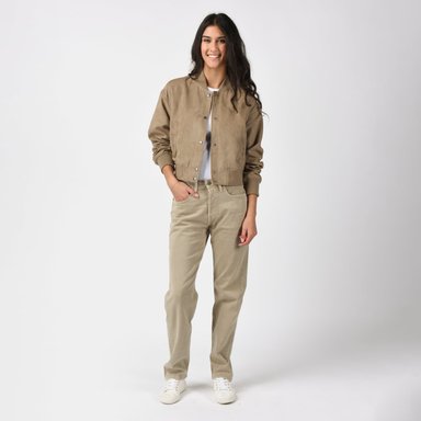 CASACA MUJER CROPPED VARSITY BOMBER CAFÉ LEVIS 59544-0733 - 4
