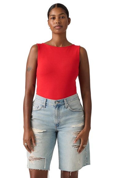 POLO MUJER BLAIR SL BOATNECK ROJO LEVIS 005IZ-0005