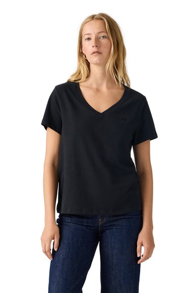 POLO MUJER FAVORITE V-NECK HM NEGRO LEVIS 005J6-0012