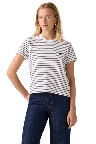 POLO MUJER FAVORITE COTTON TEE HM BLANCO LEVIS 005J2-0006