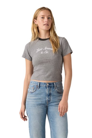 POLO MUJER GR ESSENTIAL SPORTY TEE GRIS LEVIS A8798-0097