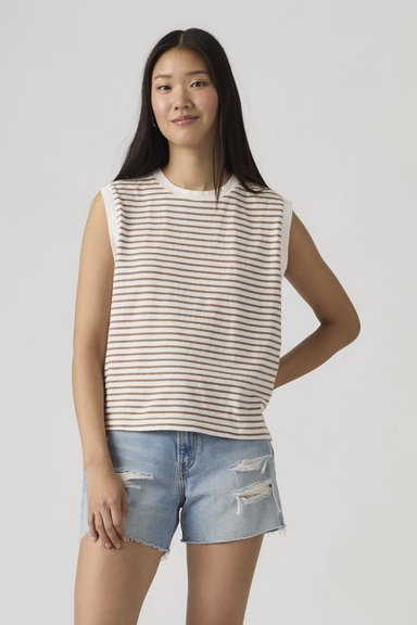 POLO MUJER BOXY TANK BEIGE LEVIS A8794-0021