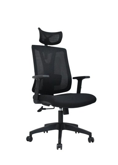 SILLA DE OFICINA PRESIDENCIAL ERGONÓMICA - NAVY NEGRO