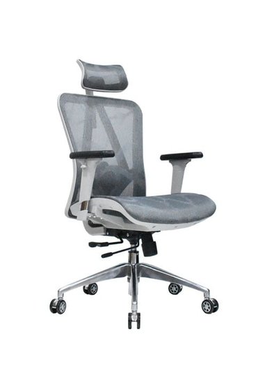 SILLA DE OFICINA PRESIDENCIAL ERGONÓMICA - LEVI PLUS GRIS