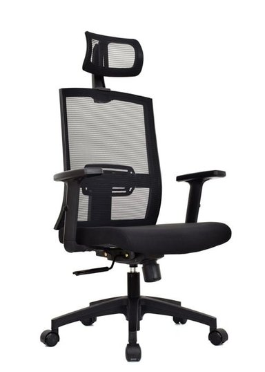 SILLA DE OFICINA PRESIDENCIAL ERGONÓMICA - MONK NEGRO