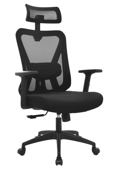 SILLA DE OFICINA PRESIDENCIAL ERGONÓMICA - DOLFIN NEGRO