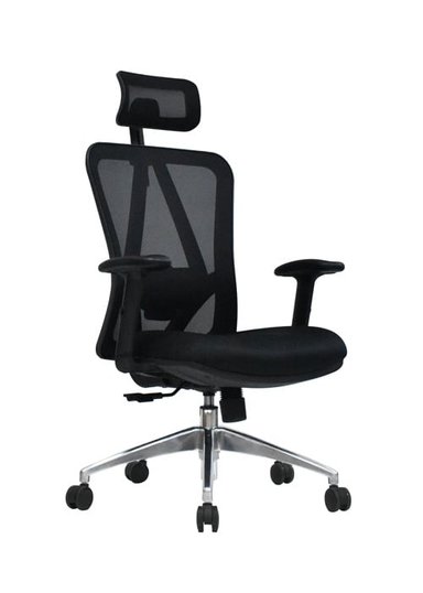 SILLA DE OFICINA PRESIDENCIAL ERGONÓMICA - LEVI NEGRO