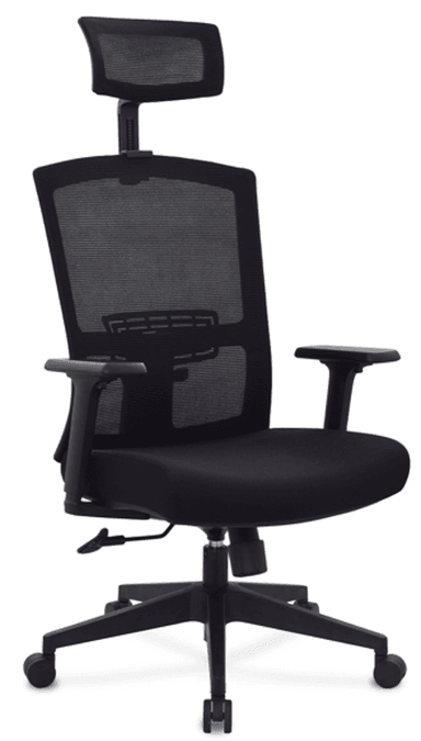 SILLA DE OFICINA PRESIDENCIAL ERGONÓMICA - CORP NEGRO