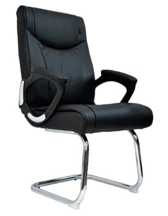 SILLA DE OFICINA GERENCIAL FIJA ERGONÓMICA - VERA NEGRO