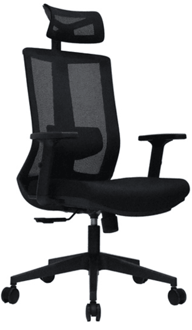 SILLA DE OFICINA PRESIDENCIAL ERGONÓMICA - KUM NEGRO