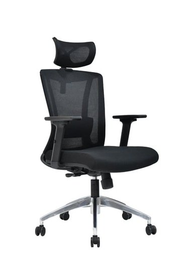 SILLA DE OFICINA PRESIDENCIAL ERGONÓMICA - SPIKE NEGRO